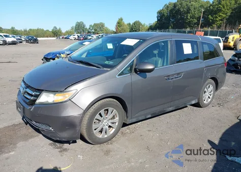 2014 Honda Odyssey Ex-L z USA, uszkodzony, nr VIN 5FNRL5H63EB056365